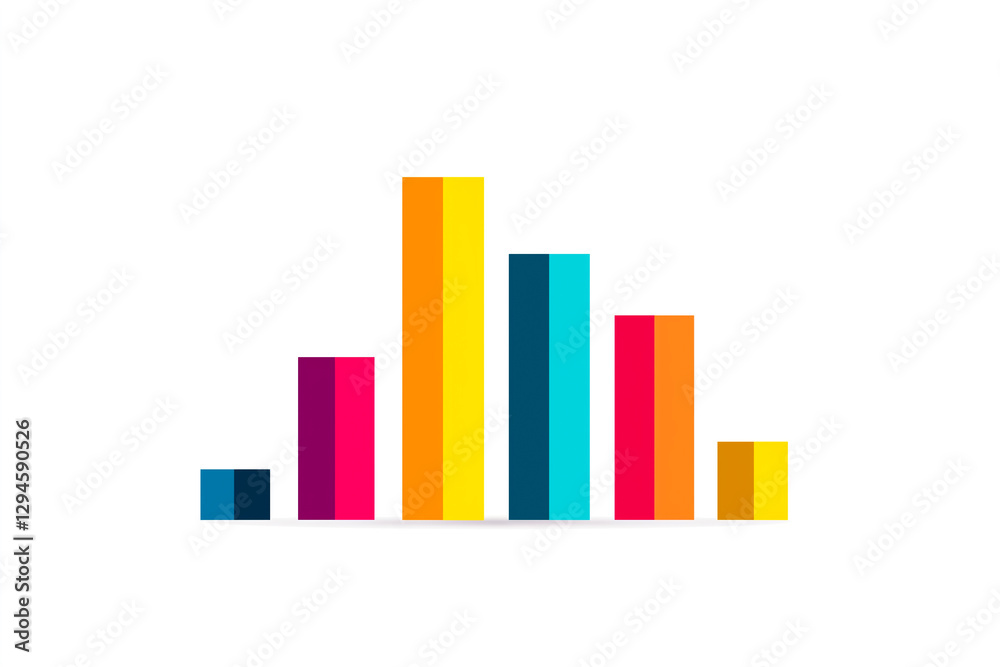 A colorful bar chart with a white background A colorful bar chart with a white background