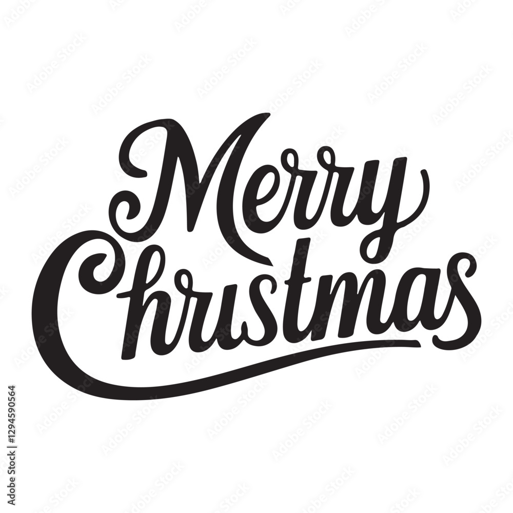 Merry Christmast Lettering Vector Illustration.
Merry Christmast Lettering Vector Illustration.