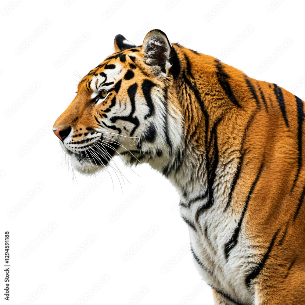 Obraz premium Close-up profile of a magnificent tiger.