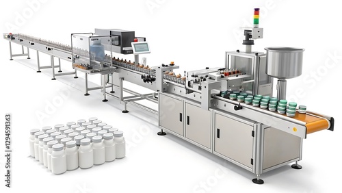 Pharmaceutical Production Line – Mass Manufacturing of Medicine