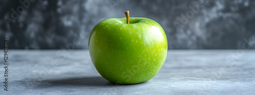 Wallpaper Mural Photo of a green apple on a grey background
 Torontodigital.ca