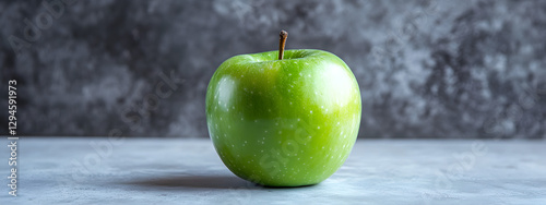 Wallpaper Mural Photo of a green apple on a grey background
 Torontodigital.ca
