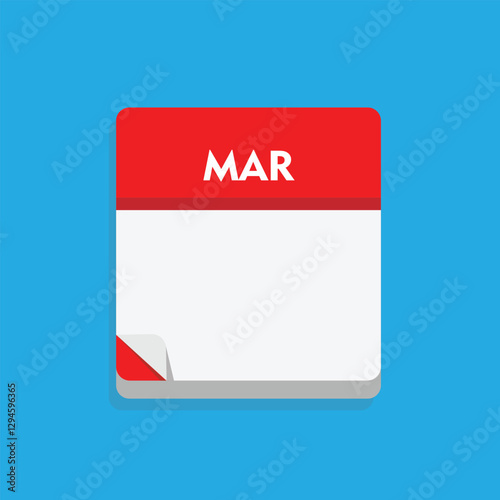 Free Download calender icon, march icon with blue background - GFXLoad