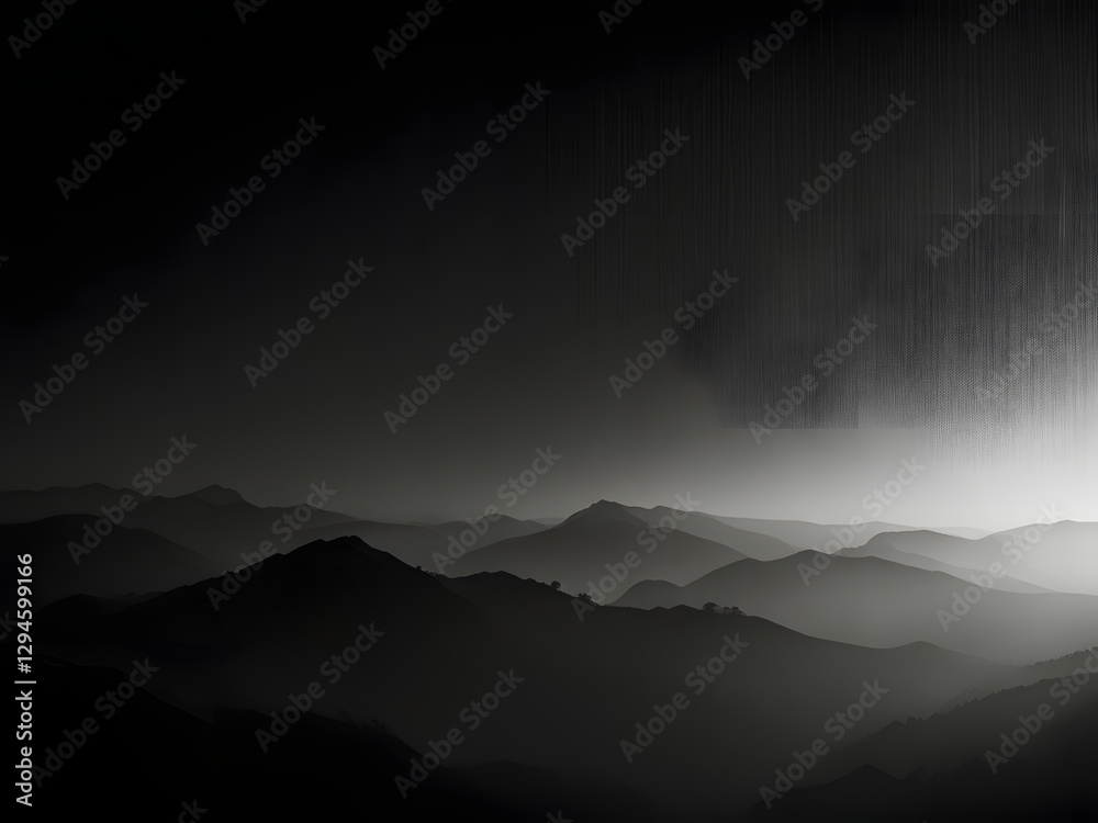 Fototapeta premium A high-resolution, 4K black and white wallpaper featuring a dramatic, cinematic composition with a mix of soft, gradient-like tones and sharp, contrasting textures, evoking a sense of moody elegance
