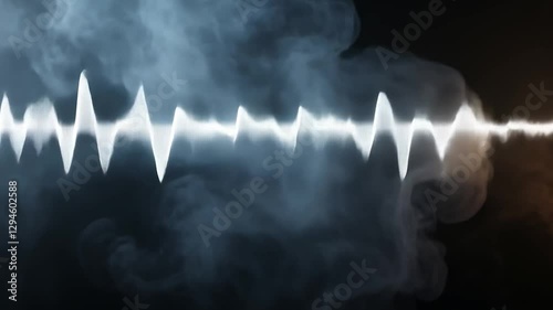 Abstract Sound Waves in Smoky Background