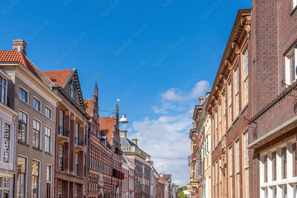 Fototapeta premium Traditional facades in the down town of Groningen, Netherlands