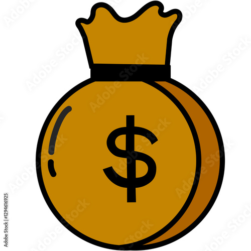 Money Bag Icon Vector