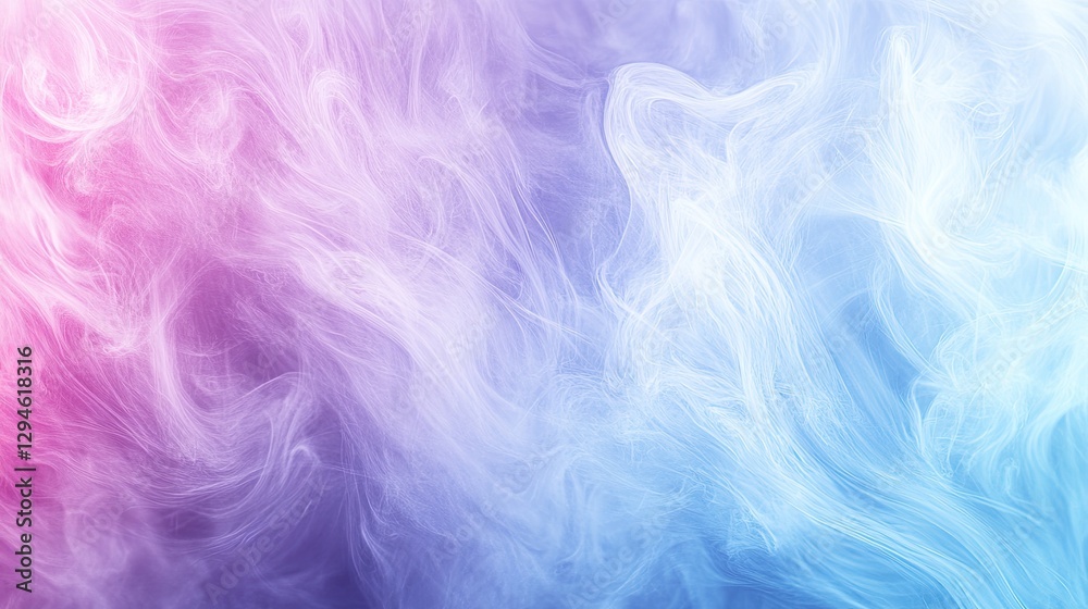 Fototapeta premium Abstract Smoke, Pastel Hues, Studio Shot