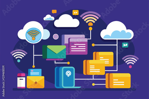 Cloud storage enables users to transfer files using a Wi-Fi connection for efficient data management across devices, Move files to cloud storage with a wi-fi connection