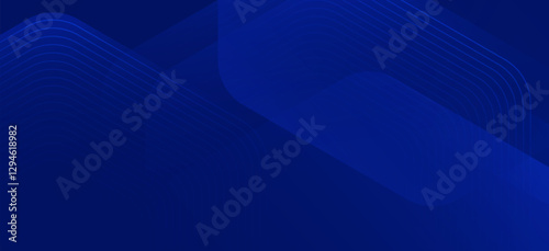 Abstract hexagon blue background. Modern simple blue geometric design. Minimal shapes. Suit for booklet, brochure, banner, poster, website, flyer, cover, corporate, backdrop. Vector illustration