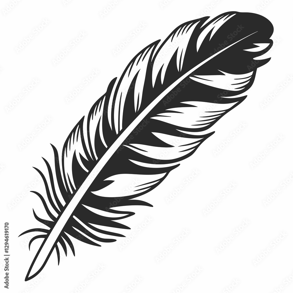 Fototapeta premium feather and ink