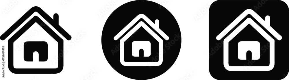 Home icon set, home, house, home icon, home sign, home symbol Home icon set, home, house, home icon, home sign, home symbol
