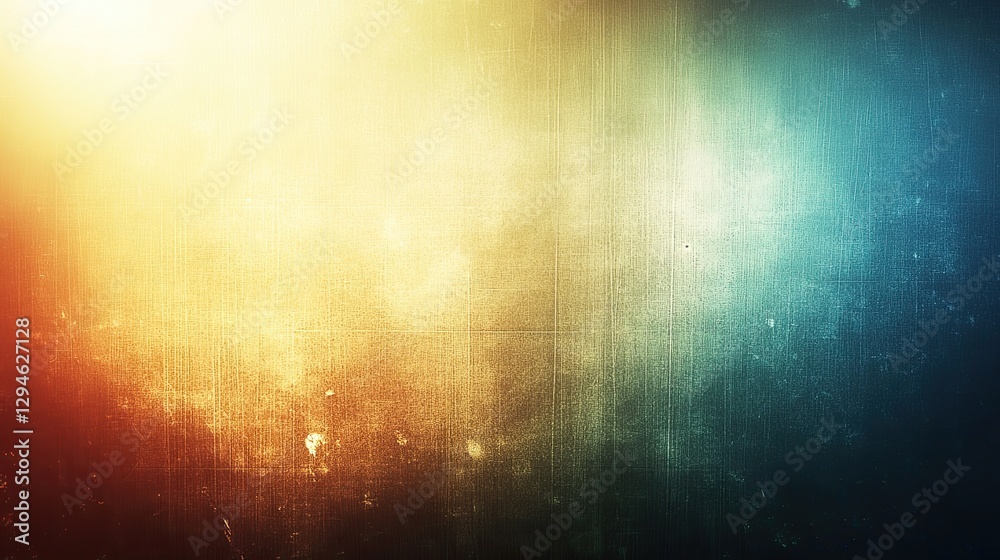 Fototapeta premium Warm and cool tones blend in textured abstract background