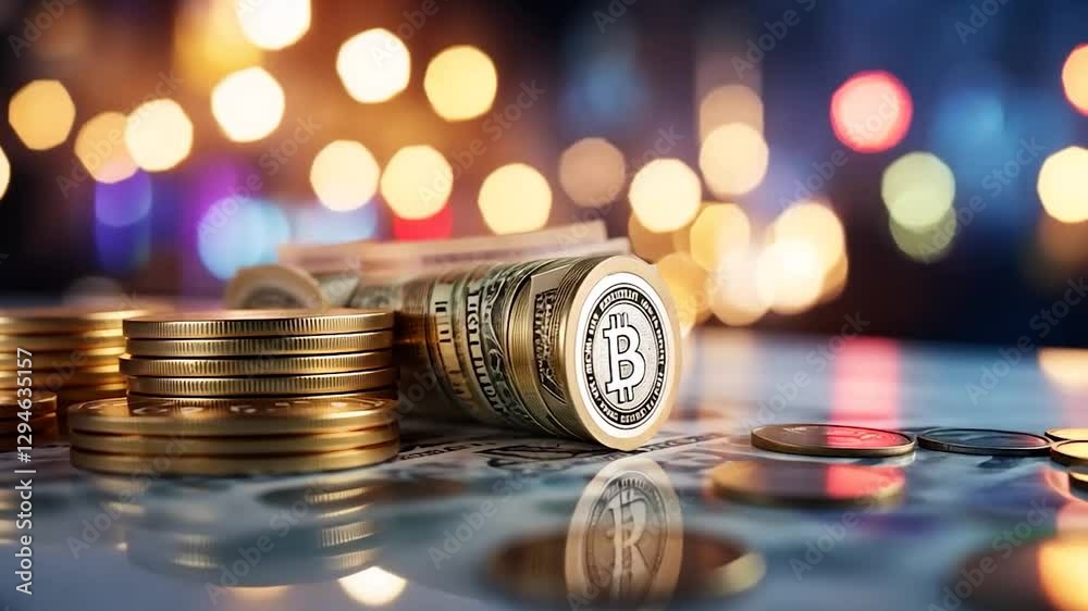 Bitcoin and USD on Desk with Bokeh