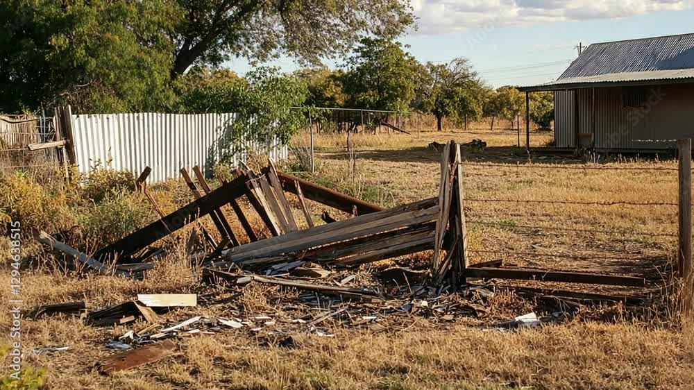 Exploring Rural Decay, A Derelict Fence and Abandoned Structure in Australia Exploring Rural Decay, A Derelict Fence and Abandoned Structure in Australia
