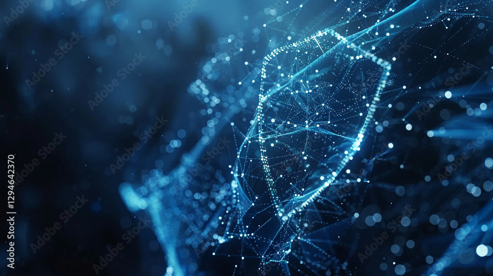 Cybersecurity and Digital Protection Concept with Glowing Secure Networks Cybersecurity and Digital Protection Concept with Glowing Secure Networks