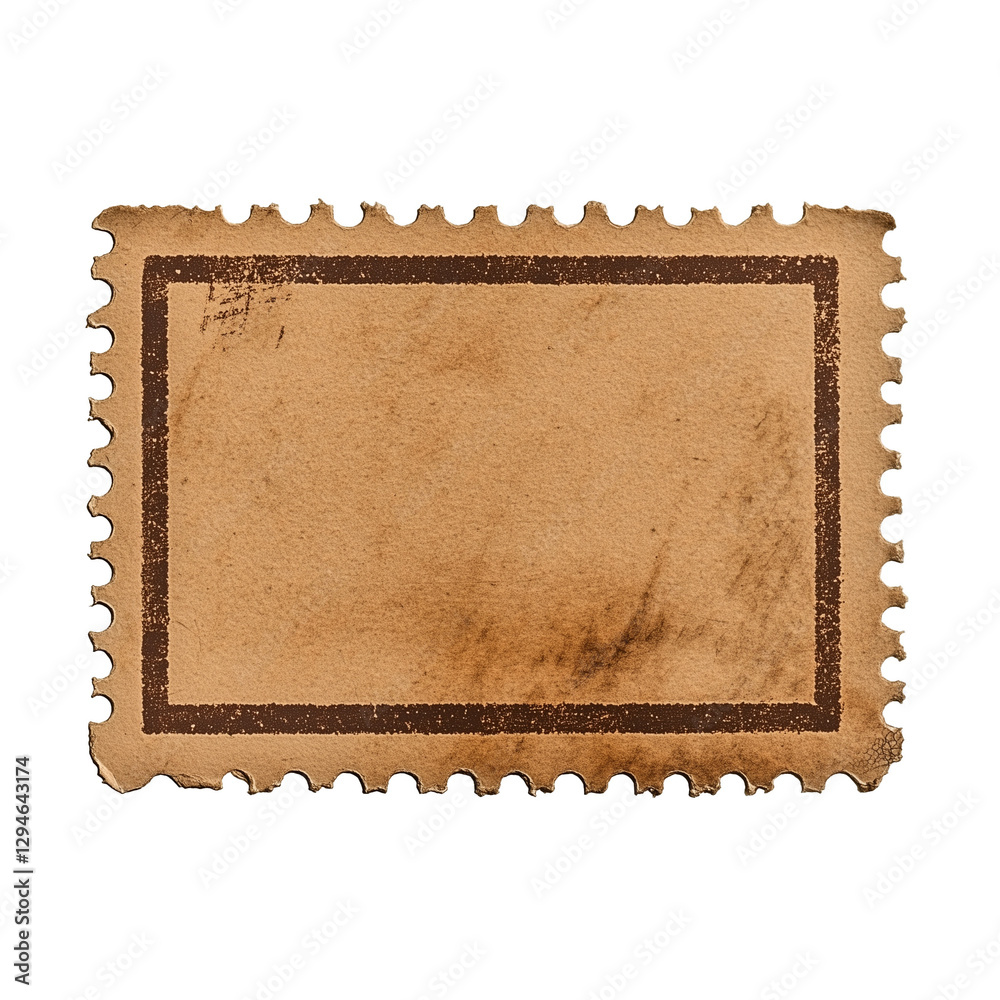 Obraz premium Vintage Blank Postage Stamp