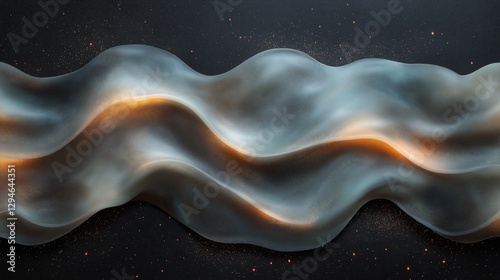 Wallpaper Mural Elegant silver silk wave with soft highlights and metallic sheen Torontodigital.ca