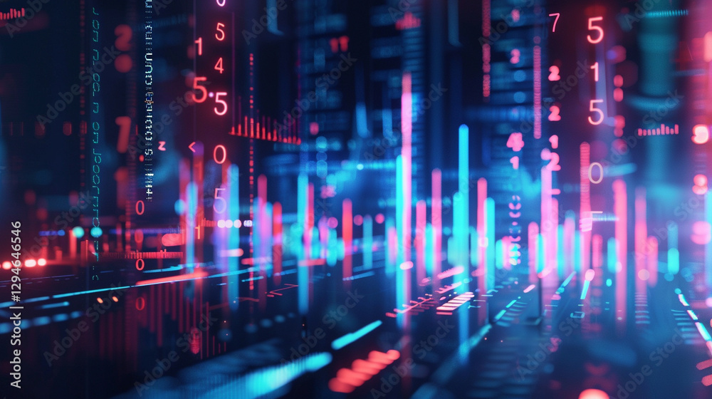 High-Tech Financial Data Analytics with Futuristic Stock Market Insights High-Tech Financial Data Analytics with Futuristic Stock Market Insights