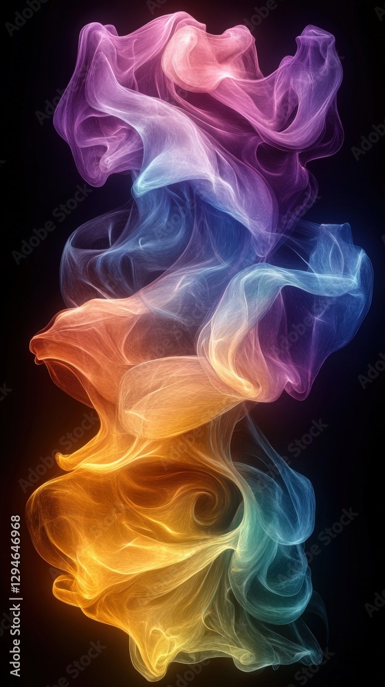 Colorful Abstract Smoke Patterns Creating Ethereal Visual Designs Colorful Abstract Smoke Patterns Creating Ethereal Visual Designs