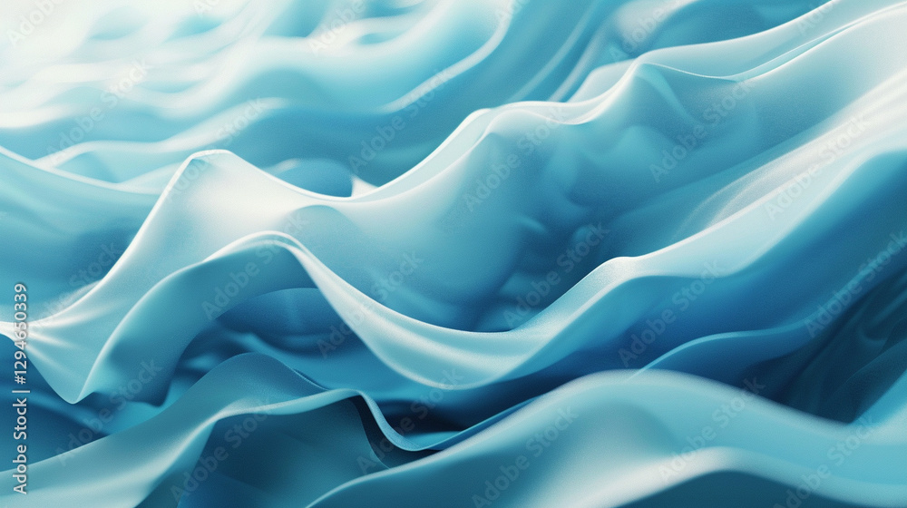 Obraz premium Minimalist Gradient Background with Smooth Blue and White Transition