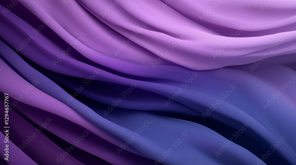 Obraz premium A purple and blue fabric with a wave pattern