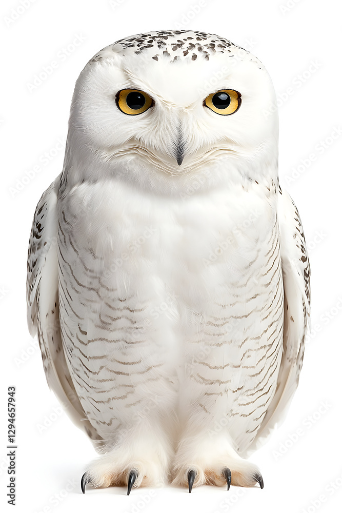 Majestic snowy owl close-up in natural habitat - stunning wildlife photography Majestic snowy owl close-up in natural habitat - stunning wildlife photography