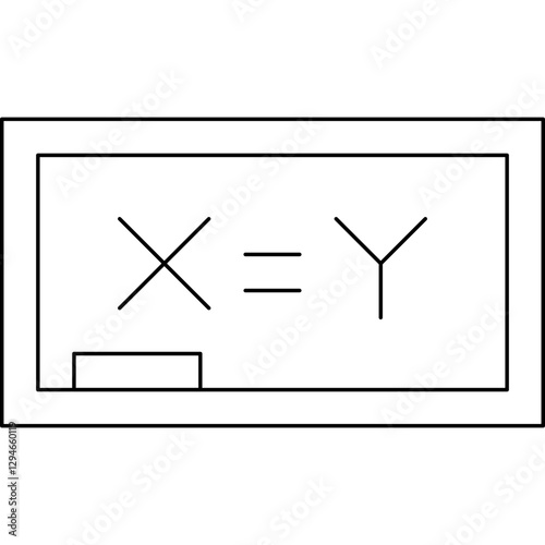 Algebra icon single vector illustration
