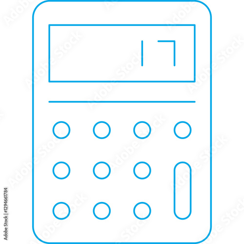 Calculator icon single vector illustration