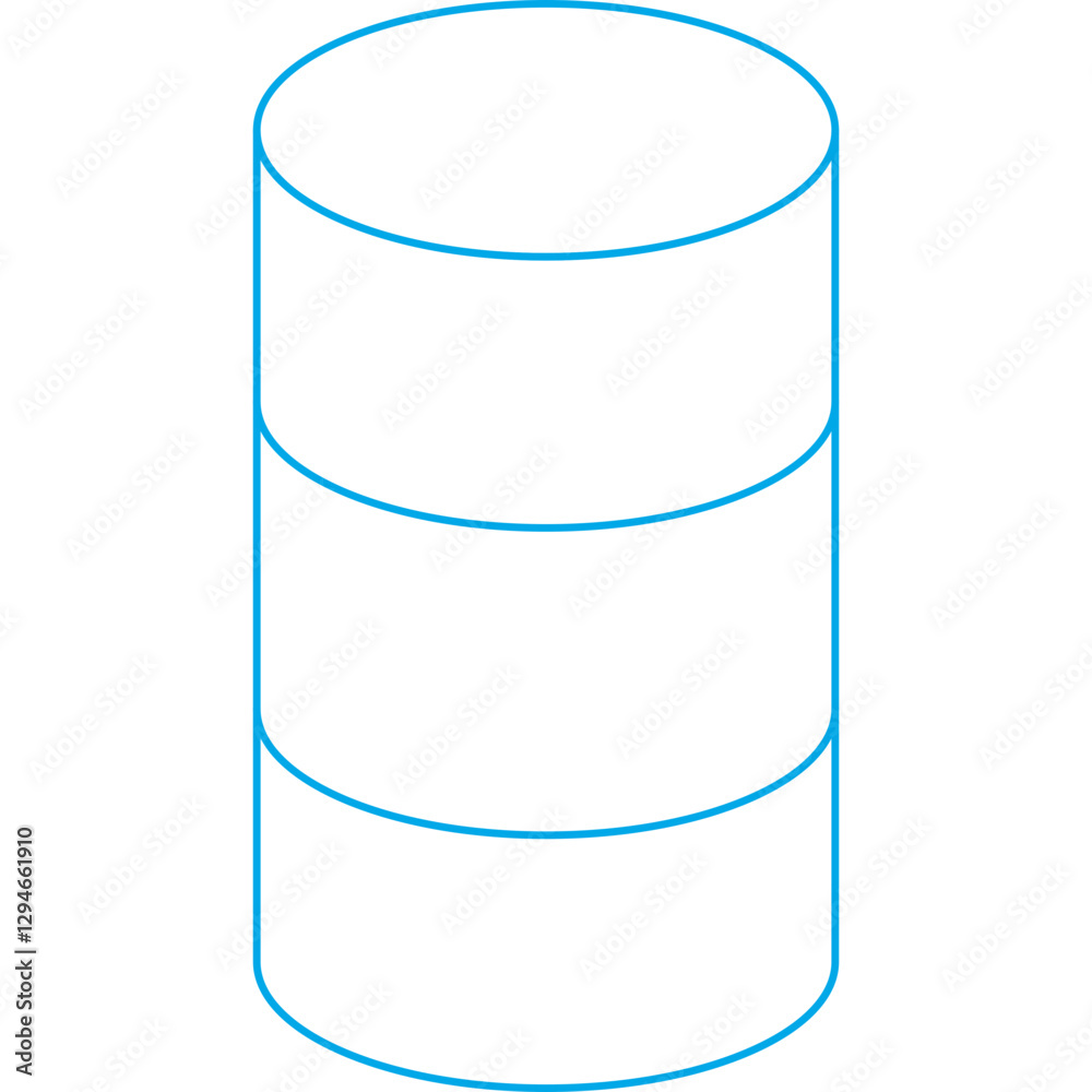 Cylinder icon single vector illustration Cylinder icon single vector illustration