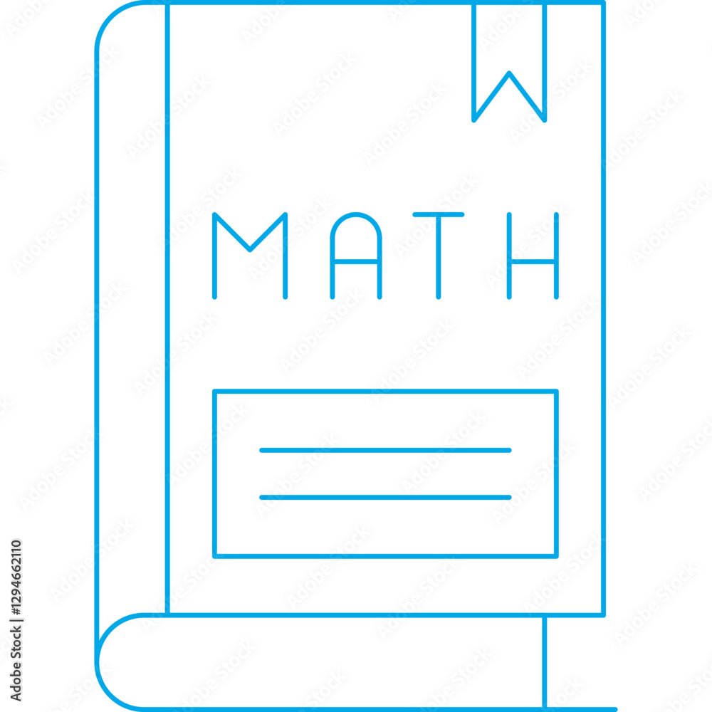Math Book II icon single vector illustration Math Book II icon single vector illustration
