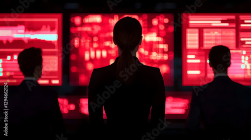 Data analysis event control room digital surveillance cybersecurity corporate setting