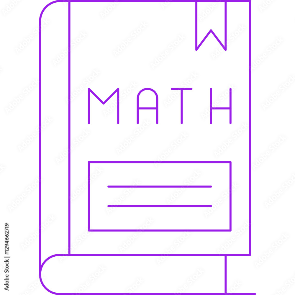 Math Book II icon single vector illustration Math Book II icon single vector illustration