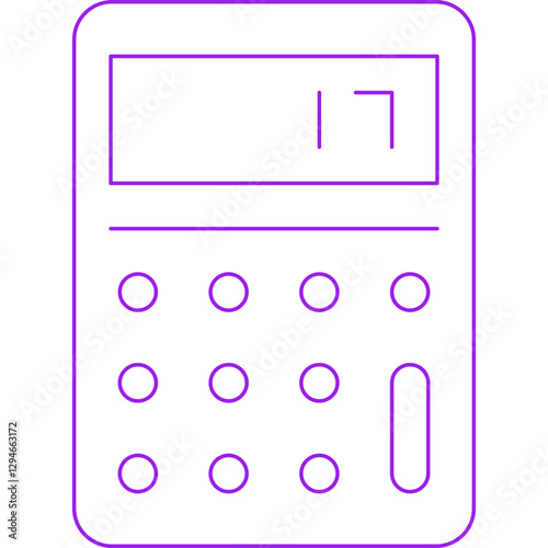 Calculator icon single vector illustration