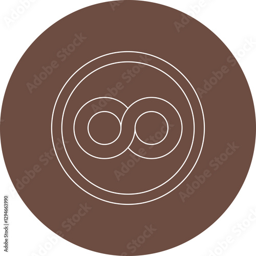 Infinity Symbol icon single vector illustration