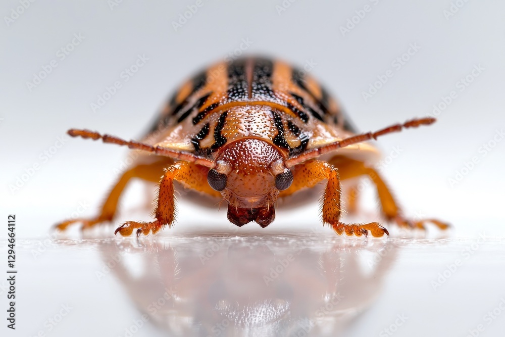 The Oniscus asellus, also known as the armadillo bug or woodlouse, is shown here in isolation on a white background The Oniscus asellus, also known as the armadillo bug or woodlouse, is shown here in isolation on a white background