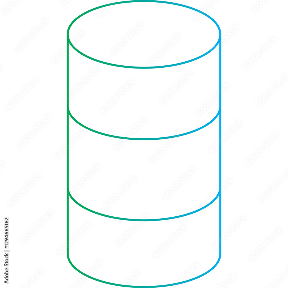 Cylinder icon single vector illustration Cylinder icon single vector illustration