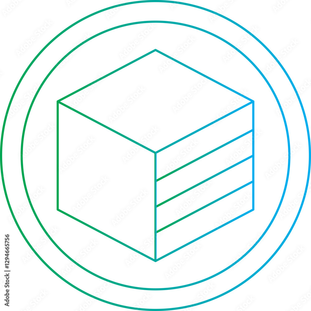 Stereometry icon single vector illustration Stereometry icon single vector illustration