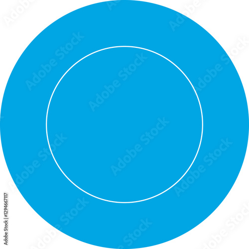 Circle icon single vector illustration