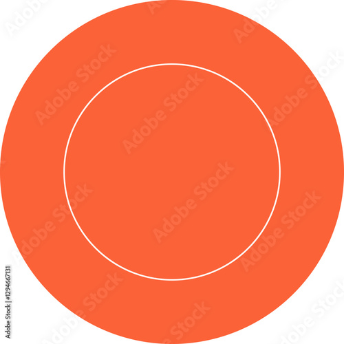 Circle icon single vector illustration