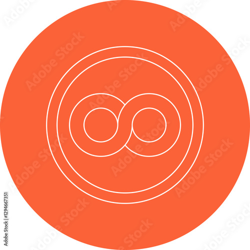 Infinity Symbol icon single vector illustration