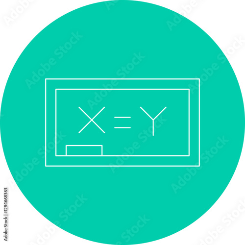 Algebra icon single vector illustration