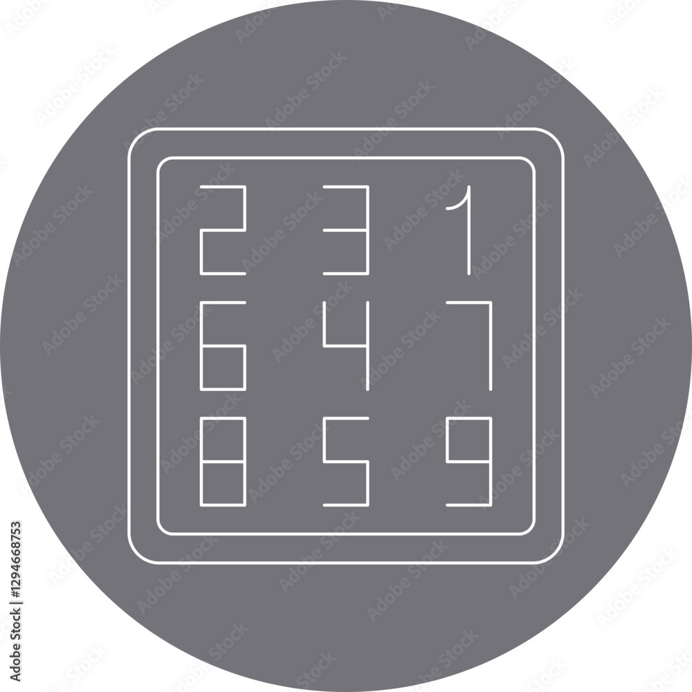 Number Theory icon single vector illustration