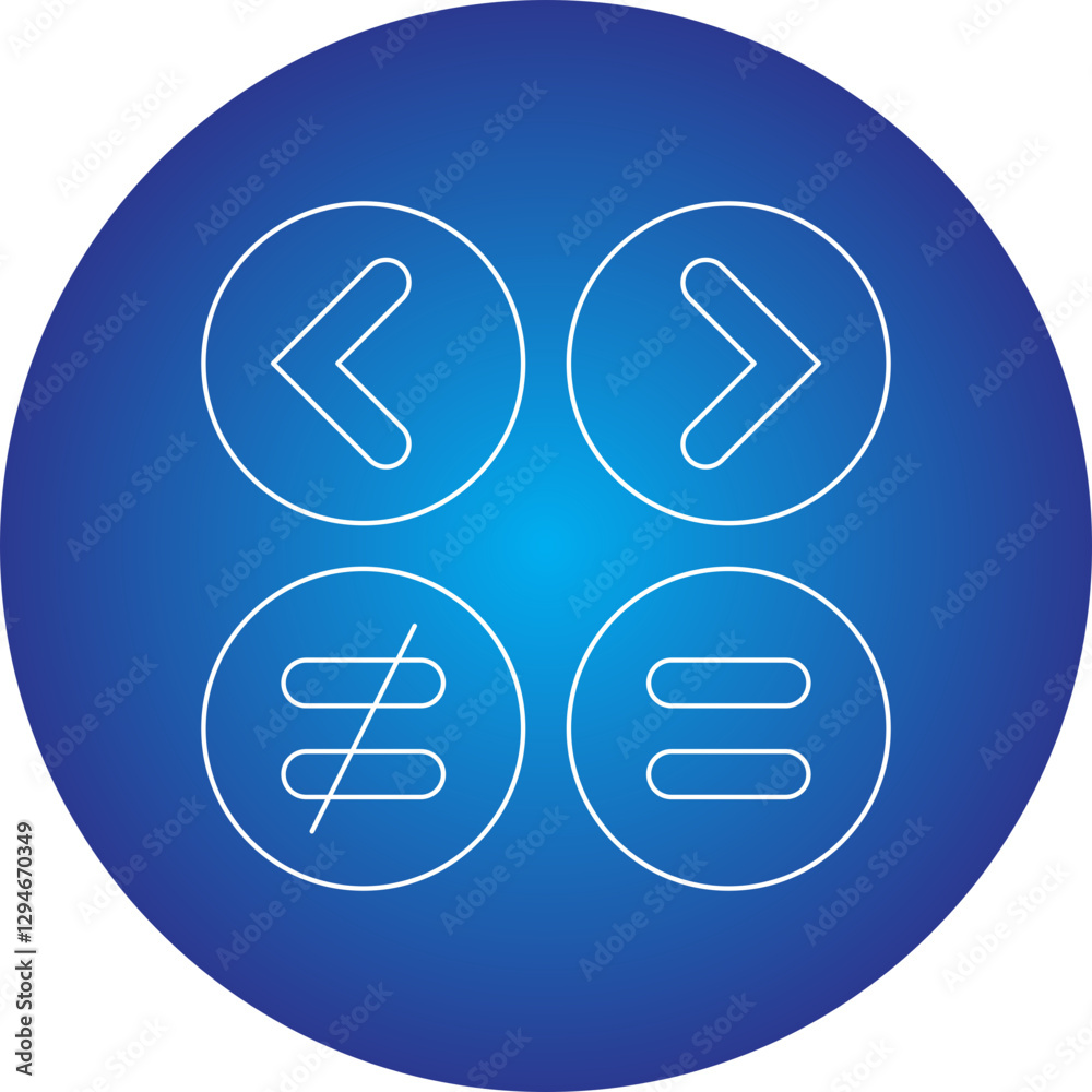 Math Symbols I icon single vector illustration Math Symbols I icon single vector illustration