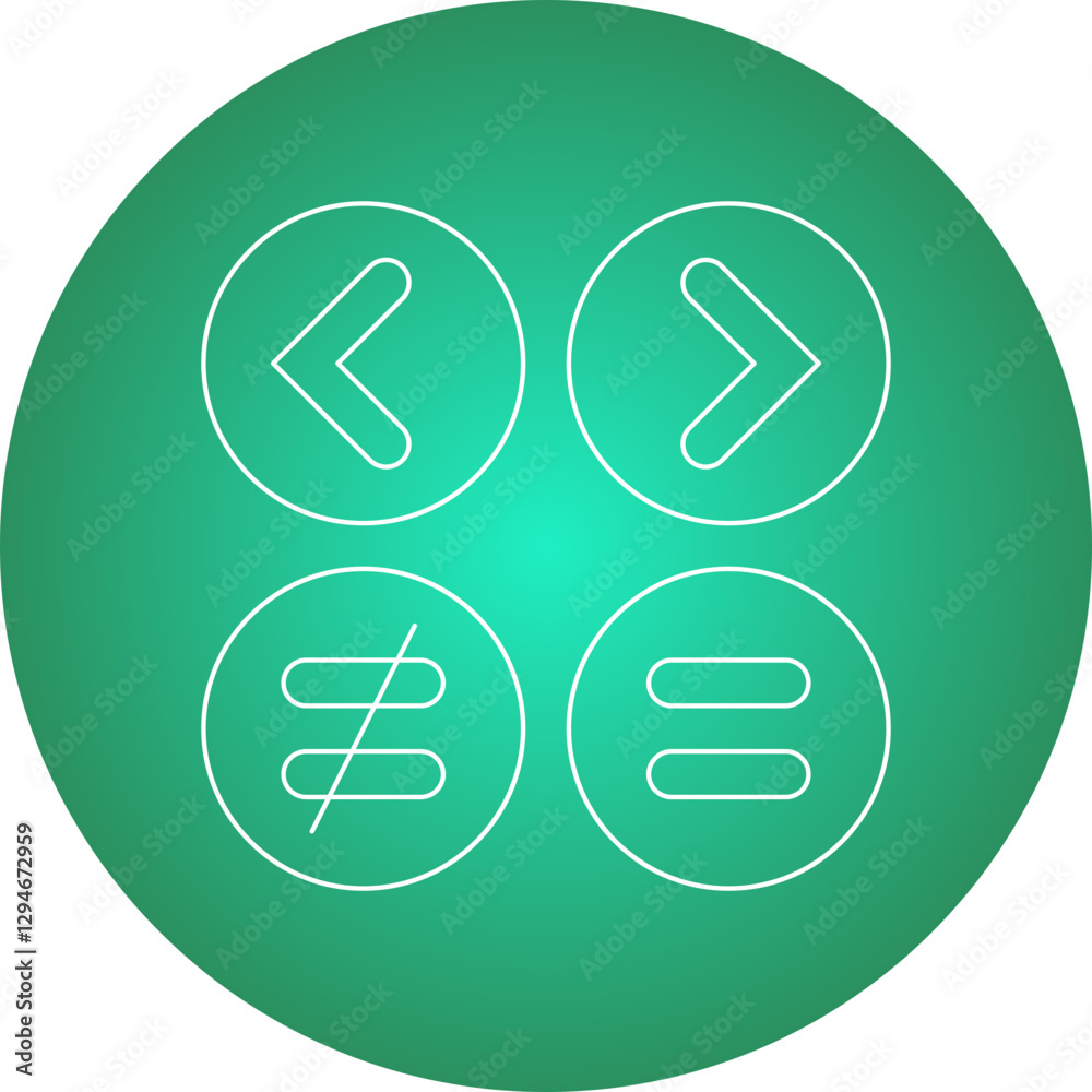 Math Symbols I icon single vector illustration Math Symbols I icon single vector illustration