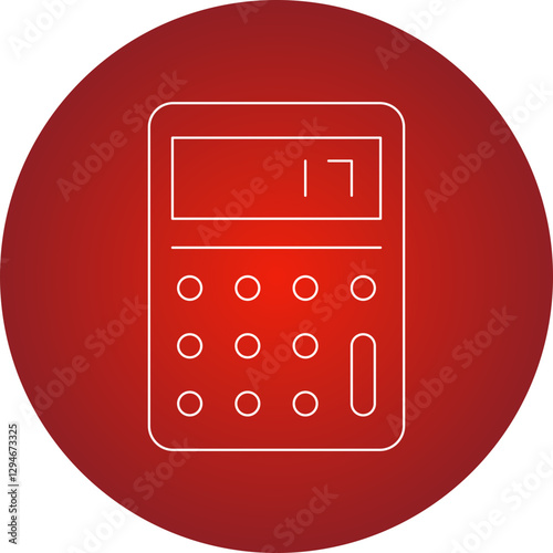 Calculator icon single vector illustration