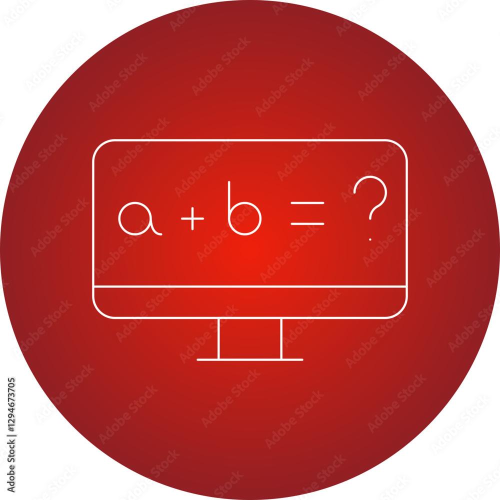 Online Formula icon single vector illustration Online Formula icon single vector illustration