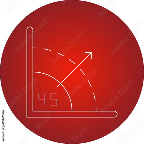 Angle icon single vector illustration
