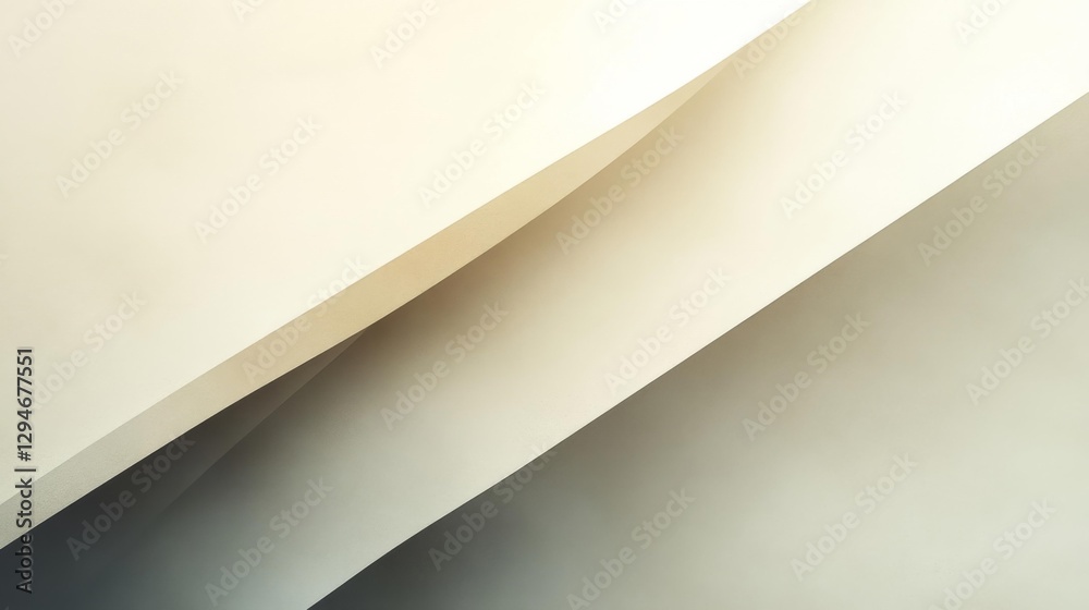 Abstract Soft Beige and White Gradient Flowing Curves Background. Generative AI Abstract Soft Beige and White Gradient Flowing Curves Background. Generative AI