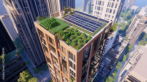 Urban Rooftop Garden High-Rise